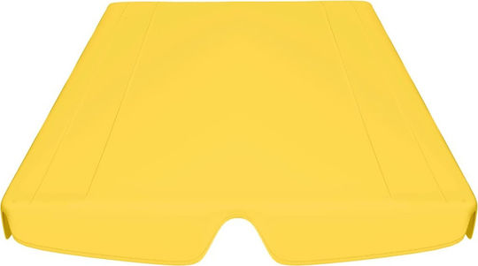 vidaXL Copertină pentru leagăn Galben cu acoperire PVC 1.92x1.47m