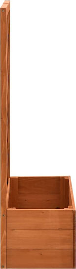 vidaXL Orange from Fir Wood Planter Box Wooden Orange 50x25x90cm.