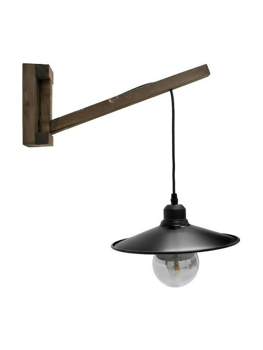 GloboStar Jonas Φωτιστικό Τοίχου Καφέ 26x50εκ. GloboStar Jonas Φωτιστικό Τοίχου Καφέ 26x50εκ.