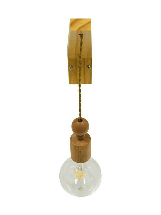 GloboStar Novo Vintage Wall Lamp with E27 Socket Beige 27x65x65cm
