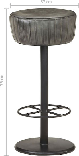 Hocker Bar mit Höhenverstellbar Antique Grey 37x37x76cm