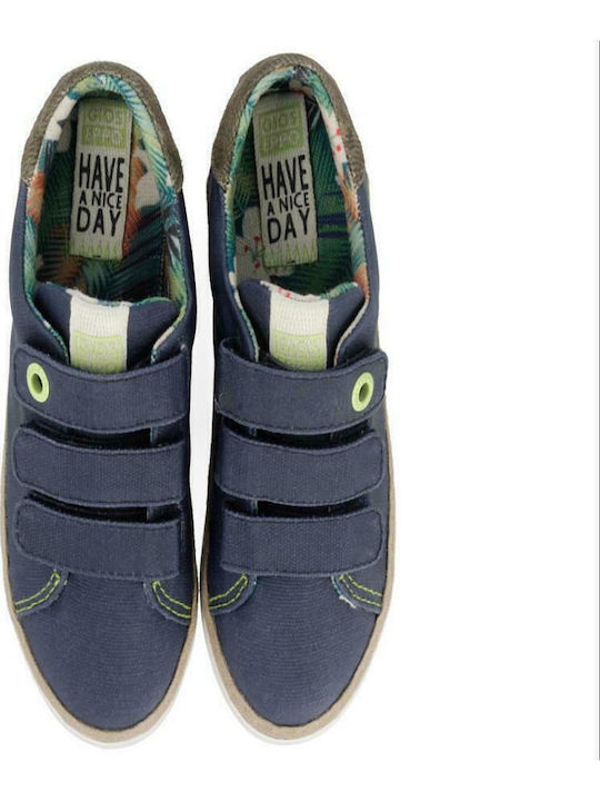 Sneaker Kids Sneakers with Scratch Navy Blue
