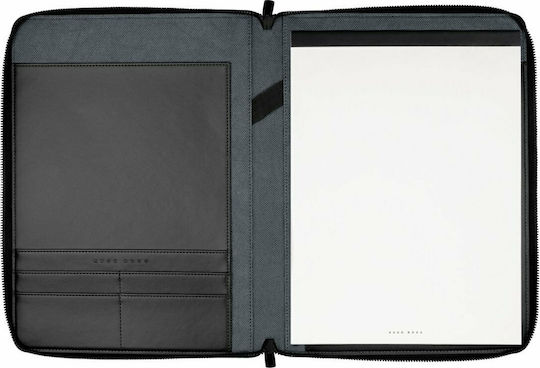 Boss Clipboard Bifold Conference for Paper A4 Gray Gleam 1pcs