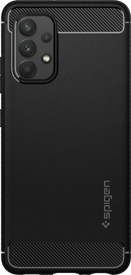 Spigen Rugged Armor Back Cover Σιλικόνης Μαύρο (Galaxy A72)