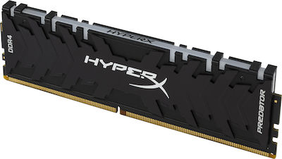 HyperX Predator RGB 32GB DDR4 RAM με 4 Modules (4x8GB) και Ταχύτητα 3200 για Desktop