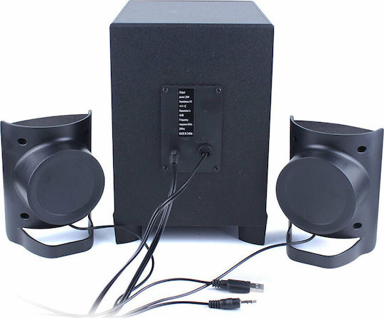 Kisonli ΤM-6000U 2.1 Wireless Speakers with Bluetooth 6W Black