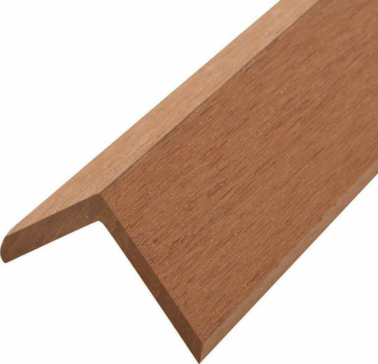vidaXL Deck Ecke für Gartenboden aus WPC 170x4.5cm 5Stück 170cm Hellbraun