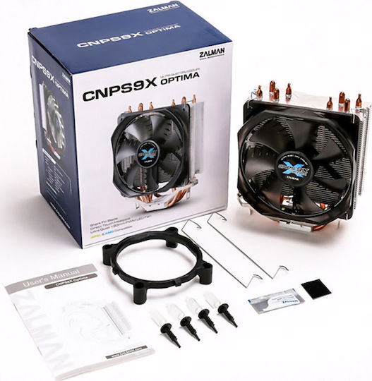 Zalman CNPS9X Optima (White Fan) Ψύκτρα Επεξεργαστή Low Profile για Socket AM4/AM5/115x Λευκή