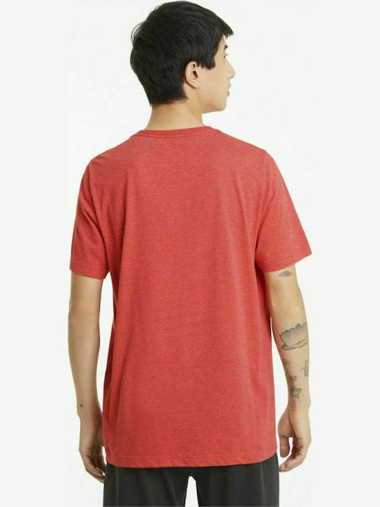 Puma Essentials Men's Athletic T-shirt Short Sleeve Red