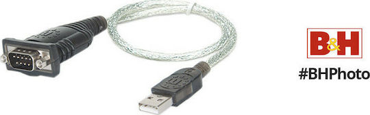 Manhattan Cablu USB-A la RS232 cu 9 pini de sex masculin 0.45m (205146) 1buc