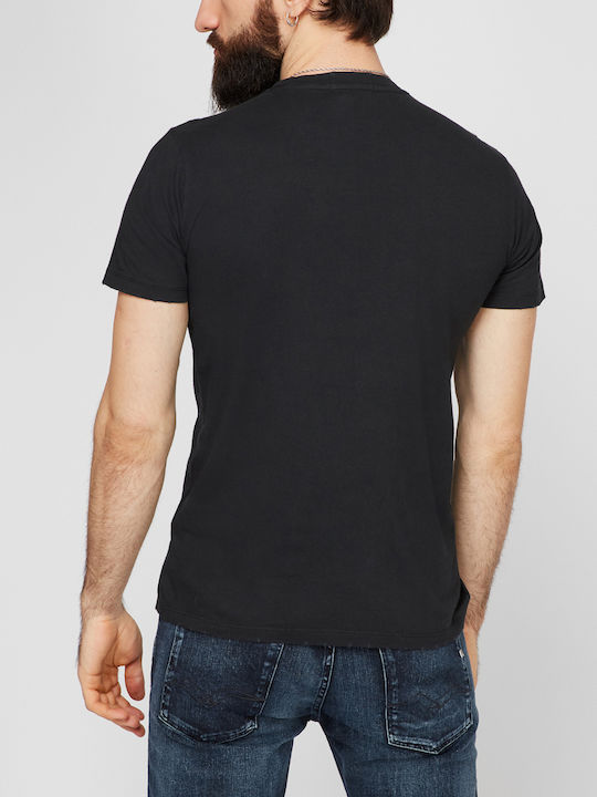 Replay Men's T-Shirt Stamped Black