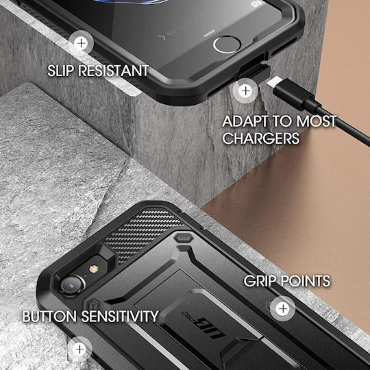Supcase Unicorn Beetle Pro 360 Full Cover Plastic 2mm Black (iPhone SE 2022/2020)
