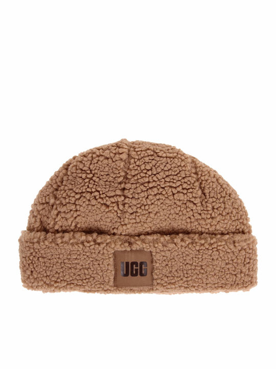 Sherpa Cuff Beanie Γυναικείος Σκούφος σε Μπεζ χρώμα