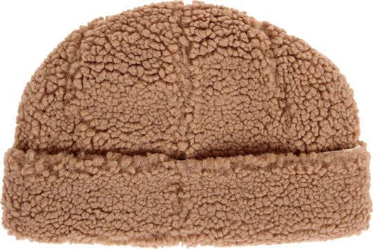 Sherpa Cuff Beanie Beanie in Beige color