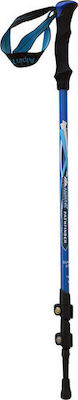 AlpinPro Pair of Telescopic Aluminum Fast Lock Trekking Poles with 3 Sections Pathfinder Blue 285gr