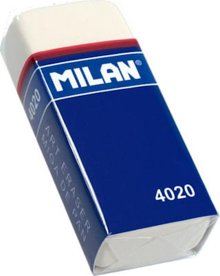 Milan Eraser for Pencil and Pen 4020 1pcs White