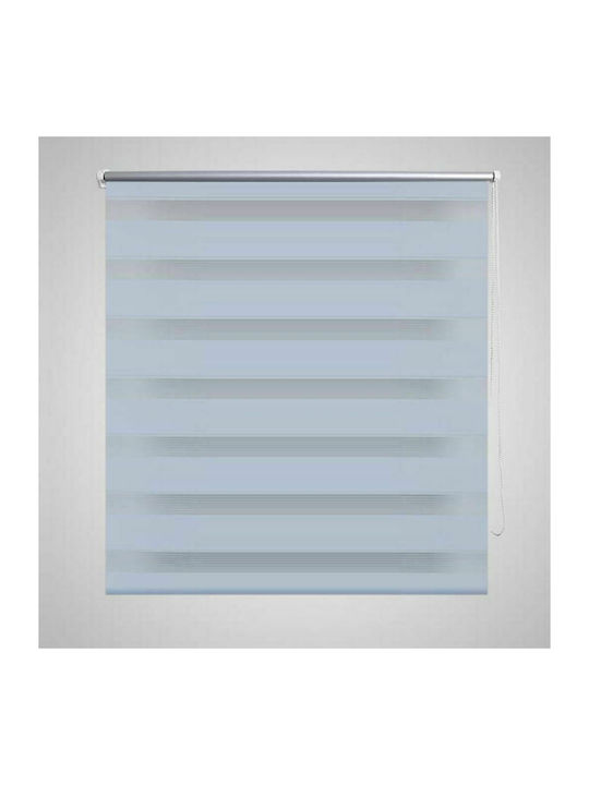 vidaXL Roller Blinds Partial Blackout Double White White W90xH150cm 240206