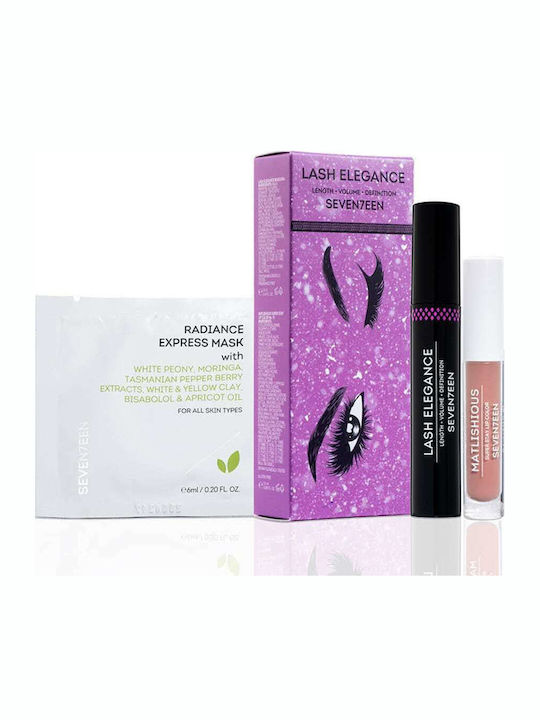 Seventeen Lash Elegance Σετ Μακιγιάζ για Πρόσωπο, Μάτια & Χείλη 3τμχ