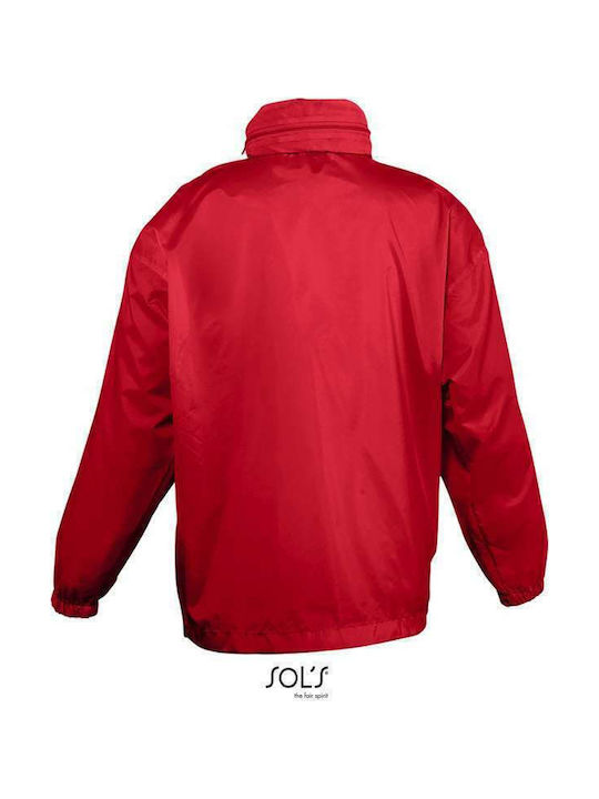 Surf Kids Waterproof Kids Sports Jacket Short Windproof Red