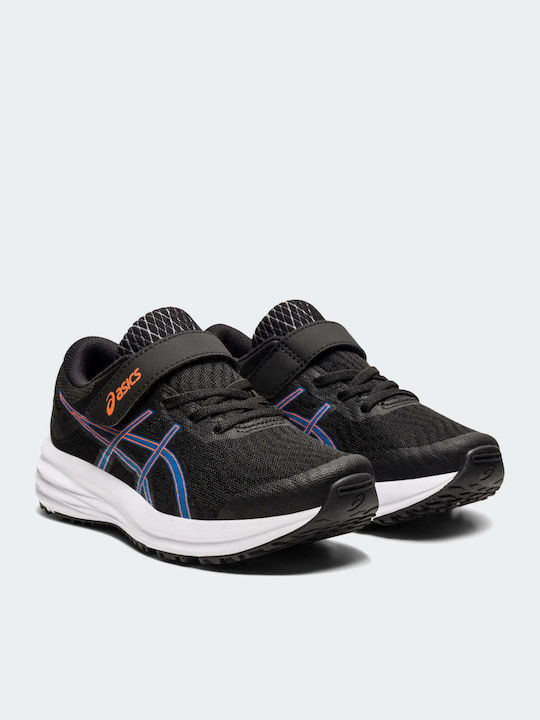 Patriot NVY Kids Sports Shoes Running with Hoop & Loop Closure Black