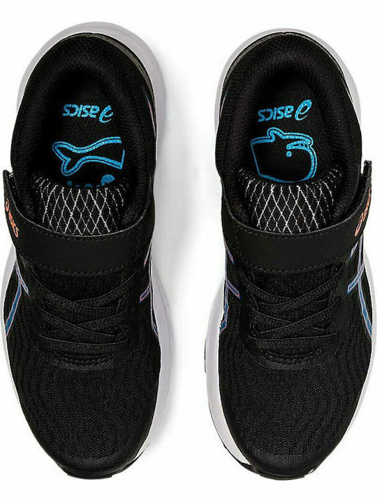 Patriot NVY Kids Sports Shoes Running with Hoop & Loop Closure Black