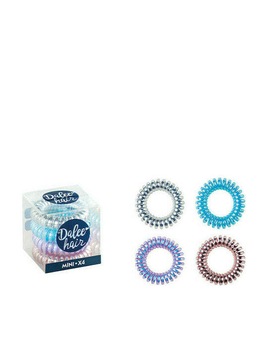Dalee Set Kids Spiral Hair Ties Multicolour 4 Pieces