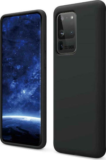 Matt Back Cover Silicon 1.2mm Negru (Galaxy S20)