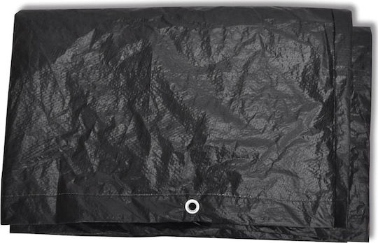 vidaXL Waterproof Dining Table Cover 160x55x182cm in Black Colour 2 Pieces