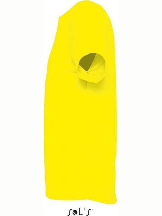 Sol's Sporty Men's Short Sleeve Promotional T-Shirt Yellow
