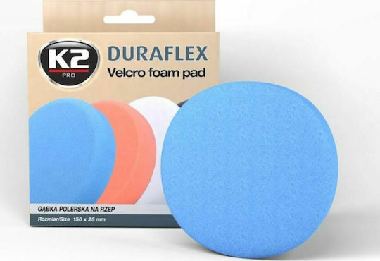 K2 Polishing Sponge 150x25mm Velcro Hard Blue L611