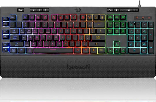 Redragon K512 RGB Shiva Gaming Πληκτρολόγιο με RGB φωτισμό (Αγγλικό US)