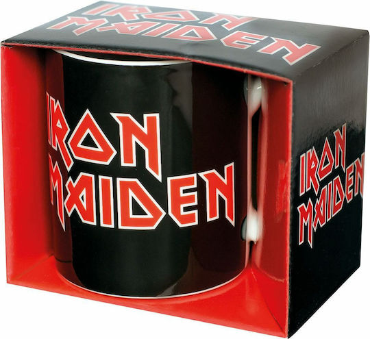 Global Iron Maiden Logo Κούπα Κεραμική Μαύρη 320ml
