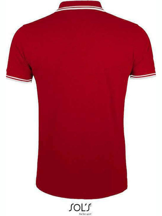 Sol's Pasadena Men's Short Sleeve Promotional Blouse Red/White 00577-908