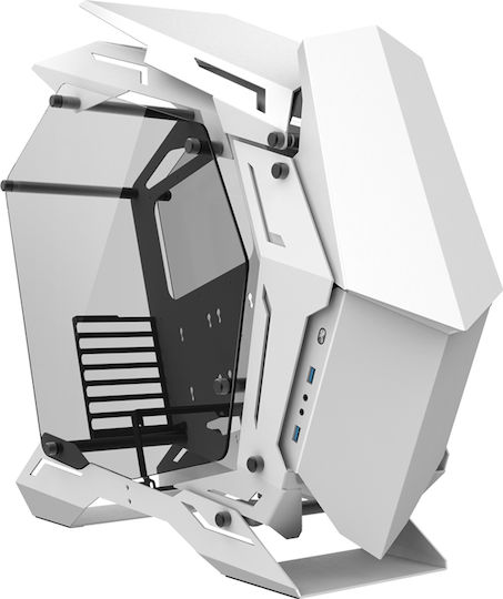 Jonsbo MOD3 Gaming Voller Turm Computergehäuse mit Seitenfenster und RGB-Beleuchtung Weiß