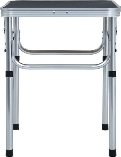 vidaXL Table Aluminum for Camping Foldable 60x45x56cm Gray