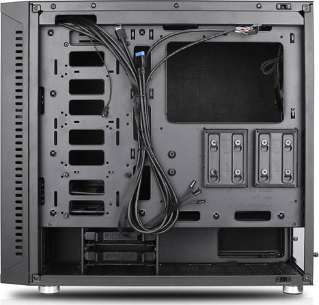 Nanoxia Deep Silence 8 A-RGB Gaming Midi-Turm Computergehäuse mit Seitenfenster Schwarz