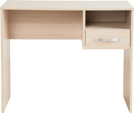 Kinderschreibtisch aus Melamin Natural 90x52x74cm