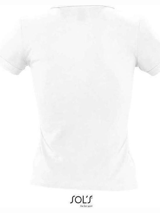 Sol's People Women's Short Sleeve Promotional Blouse White