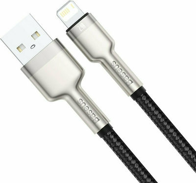 Baseus Cafule Series Braided USB-A to Lightning Cable Black 0.25m (CALJK-01)