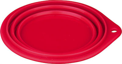 Trixie Bowls Dog Food & Water Red made of Silicone with Base 1000ml