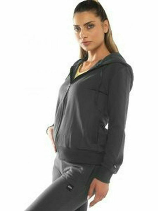 Bodymove Women's Hooded Cardigan Gray