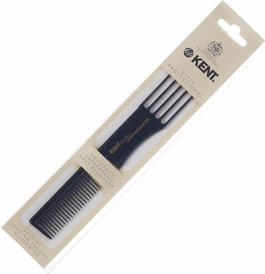 Kent 5 Prong Styling And Lifting Comb 190mm Χτένα Μαλλιών Μαύρη
