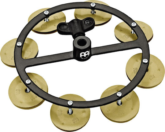 Meinl Benny Greb Schwarz Metallisch Hi-Hat Tamburin mit einer Reihe von Zils