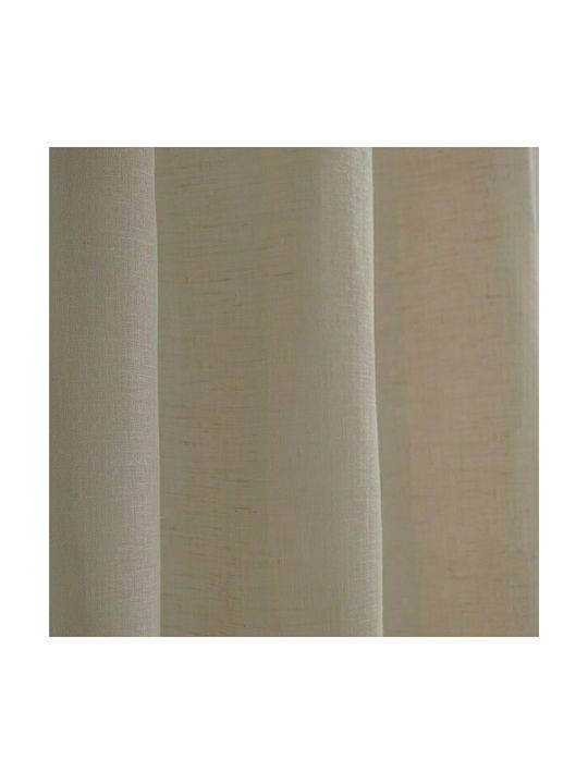 Lino Home Curtain with Pencil Pleat Line 103 Taupe 300x295cm