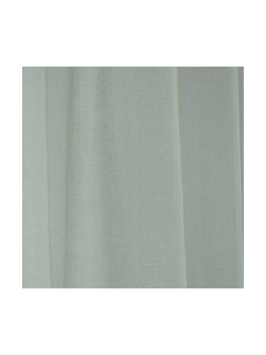 Lino Home Curtain with Pencil Pleat Line 704 Dark Petrol 300x295cm