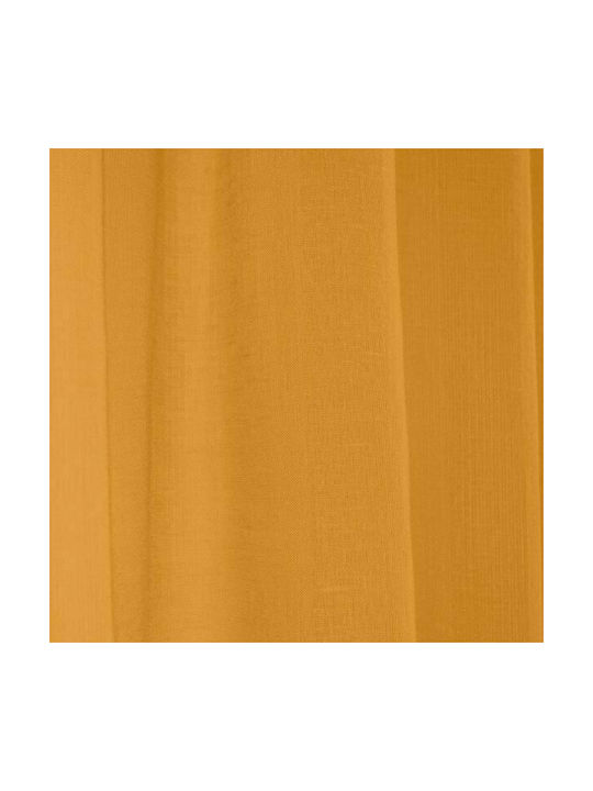 Lino Home Curtain with Pencil Pleat Line 501 Honey 300x295cm