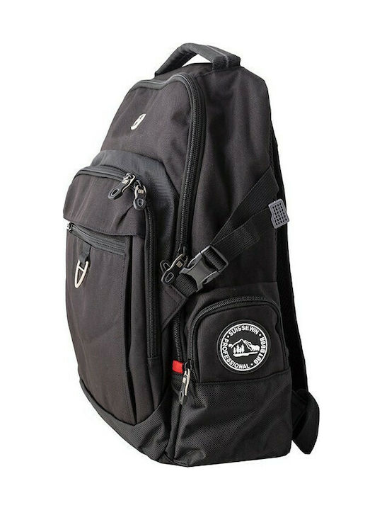 Suissewin Backpack Αδιάβροχο Μαύρο