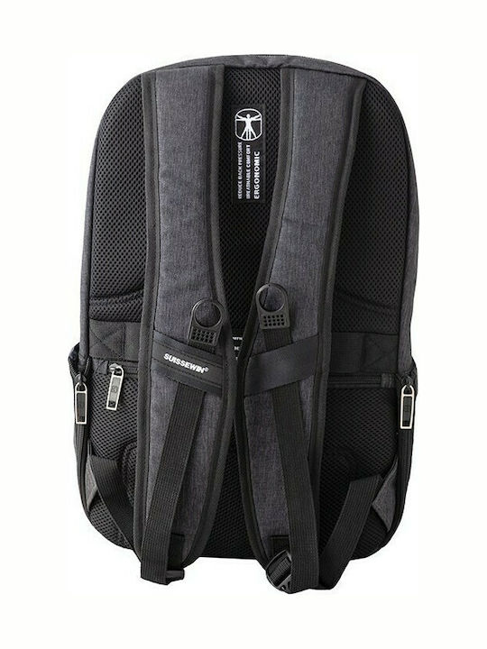 Suissewin Backpack Αδιάβροχο Γκρι