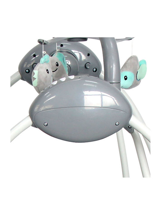 Lorelli Electric Baby Relax Swing Tango with Music and Vibration Cool Grey Stars for Child up to 12kg
