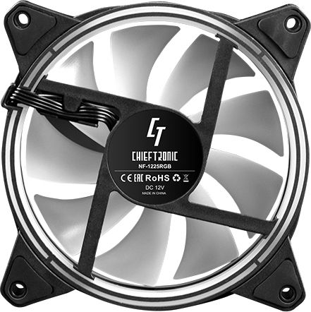 Chieftec NF-1225 Case Fan 120mm (1600rpm / 68cfm) με ARGB Φωτισμό και Σύνδεση 3-Pin / 4-Pin PWM